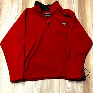 Red half zip